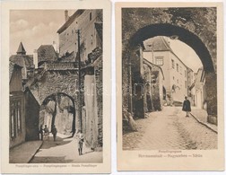 ** Nagyszeben, Hermannstadt, Sibiu; Pempflinger Utca / Street - 2 Db Képeslap / 2 Pre-1945 Postcards - Non Classificati