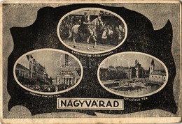 ** T3 Nagyvárad, Oradea; Szent László Tér, Horthy Miklós Tér, Horthy Miklós Kormányzó úr Bevonulása Fehér Lovon / Entry  - Unclassified