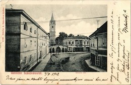 T2/T3 1902 Szászváros, Broos, Orastie; Iskola Tér, Evangélikus Templom, Gyógyszertár. Kiadja Schuller A. / School Square - Non Classificati