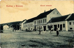 ** T3 Berezó, Brezová Pod Bradlom, Brezovej; Fő Tér, Hlavné Námestie / Main Square. W.L. Bp. 5727. Vidává Samo Gavora Ja - Ohne Zuordnung