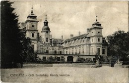 T2/T3 Cseklész, Ceklís, Bernolákovo; Gróf Eszterházy Károly Kastély / Castle (ázott / Wet Damage) - Ohne Zuordnung