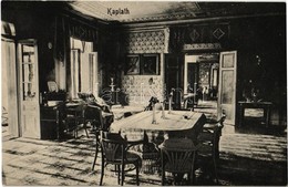 ** T1 Kaplat, Kaplath, Koplotovce; Kastély Belső, étkező. Wykopal János Kiadása / Castle Interior, Dining Hall - Non Classificati