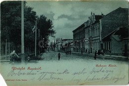 T4 1899 Kassa, Kosice; Rákóczi Körút. Kiadja Szentistványi Júlia / Street View (EM) - Non Classificati