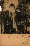 T4 1900 Komárom, Komárno; Kőszűz. Kiadja Freisinger Mór / Steinerne Jungfrau / Castle Wall, Statue (b) - Unclassified