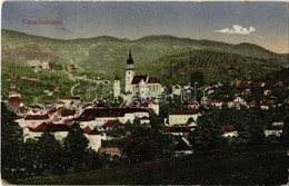 T2/T3 1917 Körmöcbánya, Kremnitz, Kremnica; Látkép, Vártemplom / General View, Castle Church, Fortified Church (EK) - Non Classificati