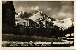 T2 1934 Matlárháza, Tatranské Matliare (Tátra, Vysoké Tatry); Szálló Télen / Hotel In Winter - Non Classificati