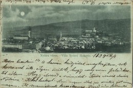 * T3 1899 Nyitra, Nitra; Látkép, Püspöki Vár / Zámok / General View, Bishop's Castle (szakadás / Tear) - Non Classificati