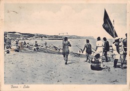 D9333 "FANO - LIDO "ANIMATA ,TIMBRO POSTALE MILITARI. CART SPED 1943 - Fano