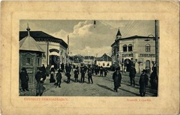 T2/T3 1915 Beregszász, Berehove; Kossuth Lajos Tér, Gyógyszertár, Vagányi Antal Cukrászdája, Fehér Imre üzlete. W. L. Bp - Sin Clasificación