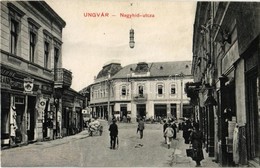 ** T3/T4 Ungvár, Uzshorod, Uzhorod;  Nagyhíd Utca, Kornfeld, Schwartz üzlete, Bercsényi Szálloda, étterem és Kávéház. Ki - Non Classificati