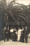 ** T1/T2 Abbazia, Csoportkép Pálmafa Alatt / Group Photo Under A Palm Tree - Non Classificati