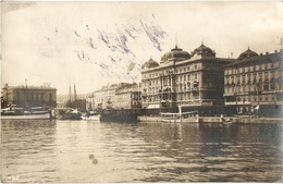 T2 1918 Fiume, Kikötő, Gőzhajók /  An Der Adria, Kunst-Fotografien Von Eduard Betai / Port, Steamships, Photo - Non Classificati