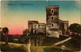 T2/T3 1910 Károlyváros, Karlovac; Vár / Dubovac-Stari Grad / Old Castle (EK) - Non Classificati