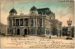 T2/T3 1905 Zagreb, Zágráb; Kazaliste / Theatre  (EK) - Non Classificati