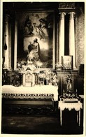 ** T1 Gombos, Bogojeva; Szent László Oltár, Templom Belső / Church Interior, Altar - Ohne Zuordnung