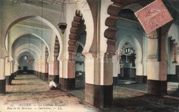 T2/T3 Algiers, Alger; Rue De La Marine, La Grande Mosquee / Street, Mosque, Interior (EK) - Non Classés