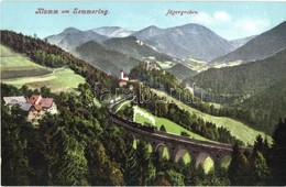 ** T1/T2 Semmering, Klamm Am Semmering / Semmering Railway With Viaduct At The Jägergraben (Wagnergraben), Locomotive. P - Ohne Zuordnung