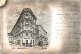 * T2/T3 1907 Vienna, Wien VIII. Hotel Hammerand. Ch. Scolik K.u.k. Hof Und Kammerphotogr. (fa) - Non Classificati