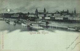 T2/T3 1901 Mainz, Steamships, Quay (EK) - Ohne Zuordnung