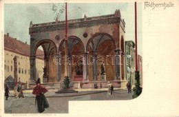 T2 1906 München, Munich; Feldherrnhalle. Velten's Künstlerpostkarte No. 83. Litho S: Kley - Ohne Zuordnung