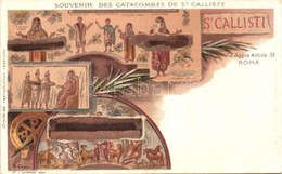 ** T1 Rome, Roma; Catacombe Di San Callisto, Litho S: R. Carvi - Non Classificati