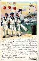 T2/T3 1898 K.u.K. Kriegsmarine. Mariners Humour Greeting Card. E.G. 86. Litho - Non Classificati