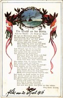T2 1916 May Senta Hauler: Die Wacht And Der Adria / WWI K.u.K. Kriegsmarine Art Postcard With Flags. Offizielle Postkart - Ohne Zuordnung