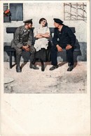 ** T2 Geplänkel. Kriegspostkarten Von B. Wennerberg Nr. 16. / WWI German Military Art Postcard, Woman With Mariner And O - Non Classés