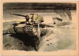 ** T2 Vernichtete Sowjetpanzer. Erich Gutjahr Bildverlag. Bestell-Nr. 76. / WWII German Military, Destroyed Soviet Tank  - Zonder Classificatie