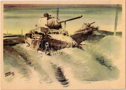 ** T2 Abgeschossene Sowjetpanzer Vor Bely-Werch. Erich Gutjahr Bildverlag. Bestell-Nr. 80. / WWII German Military Art Po - Unclassified