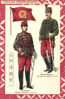 * T1/T2 Typen Der Japanischen Armee, Trompeter, Premierleutnant / Japanese Army, Cavalrymen, Litho - Ohne Zuordnung