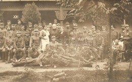 ** T2/T3 Első Világháborús Osztrák-magyar Katonák Csoportképe / WWI Austro-Hungarian Soldiers Group Photo (kopott Sarkak - Unclassified