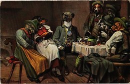 ** T2/T3 Dogs In The Pub. T.S.N. Serie 1128. S: Arthur Thiele (EK) - Ohne Zuordnung