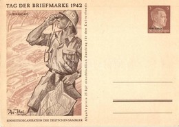 ** T2/T3 1942 Tag Der Briefmarke, Afrikakorps. Einheitsorganisation Der Deutschen Sammler / WWII Day Of The German Stamp - Non Classificati