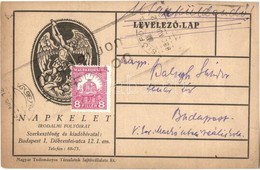 T2/T3 1930 Napkelet Irodalmi Folyóirat Reklámlapja. Szerkesztőség és Kiadóhivatal: Budapest I. Döbrentei Utca 12. / Hung - Non Classificati