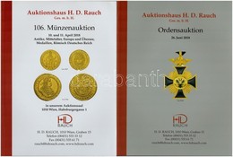 2018. 'Auktionhaus H.D. Rauch - 106. Münzenauktion' + 2018. 'Auktionhaus H.D. Rauch - Ordensauktion - 26. Juni 2018'. Ár - Unclassified