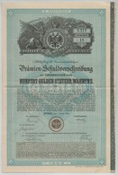 Ausztria / Bécs 1889. 3%-al Kamatozó államkötvény 100G-ről, Szelvényekkel T:III Szép Papír
Austria / Wien 1889. 3% Inter - Unclassified