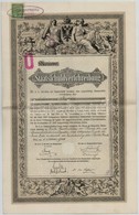 Ausztria / Bécs 1908. 'Staatsschuldverschreibung (Államadósság Kötvény)' 6000G-ről, Névre Szóló, Szárazpecséttel, Bélyeg - Non Classificati