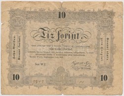 1848. 10Ft 'Kossuth Bankó' T:III Szakadások
Adamo G111 - Unclassified