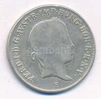 1845E 20Kr Ag 'V. Ferdinánd' (6,58g) T:2-,3 - Ohne Zuordnung