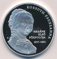 2017. 10.000Ft Ag 'Kossuth Zsuzsanna Születésének 200. évfordulója' Tanúsítvánnyal T:PP - Non Classificati