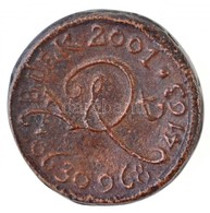 Asszonyi Tamás (?) (1942-) 2001. 'BÚÉK' Kétoldalas, Előlapon Rákot ábrázoló Br érem (~29mm) T:2 - Unclassified