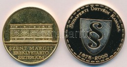 Fülöp Zoltán (1951-) 1994. 'Magyar Szentek II. - Szent Margit' Aranyozott Emlékérem (40mm) T:PP + 
2000. 'Budapesti Ügyv - Non Classés