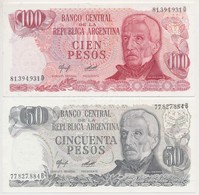 Argentína 1971-1973. 100P + 1974-1975. 50P T:I
Argentina 1971-1973. 100 Pesos + 1974-1975. 50 Pesos  C:Unc Krause KM#291 - Zonder Classificatie