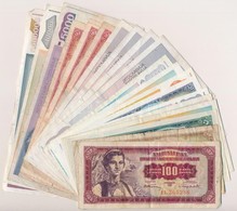 Jugoszlávia 1955-1993. 20 Db-os Vegyes Bankjegy Tétel T:II-III- Yugoslavia 1955-1993. 20pcs Of Various Banknotes C:XF-VG - Ohne Zuordnung