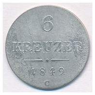 Ausztria 1849C 6kr Ag T:2-
Austria 1849C 6 Kreuzer Ag C:VF 
Krause KM#2200 - Non Classés