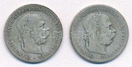 Ausztria 1893-1894. 1K Ag 'Ferenc József' (2xklf) T:2-,3 Austria 1893-1894. 1 Corona Ag 'Franz Joseph' (2xdiff) C:VF,F - Non Classificati
