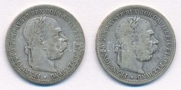 Ausztria 1894-1895. 1K Ag 'Ferenc József' (2xklf) T:2- Austria 1894-1895. 1 Corona Ag 'Franz Joseph' (2xdiff) C:VF - Non Classificati
