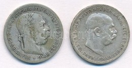 Ausztria 1902-1912. 1K Ag 'Ferenc József' (2xklf) T:2,2- Austria 1902-1912. 1 Corona Ag 'Franz Joseph' (2xdiff) C:XF,VF - Non Classificati