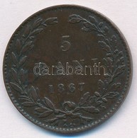 Románia 1867. 5b Cu T:2 Romania 1867. 5 Bani Cu C:XF Krause KM#3.2 - Non Classificati